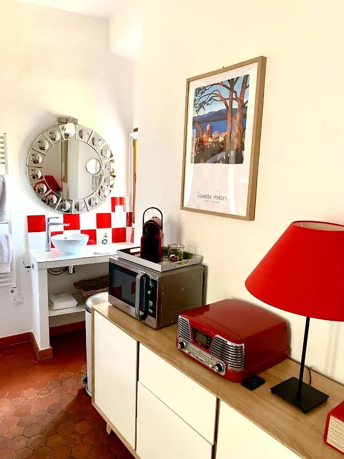 le 1835, studio rouge-Corail Moustiers-Sainte-Marie Appartement